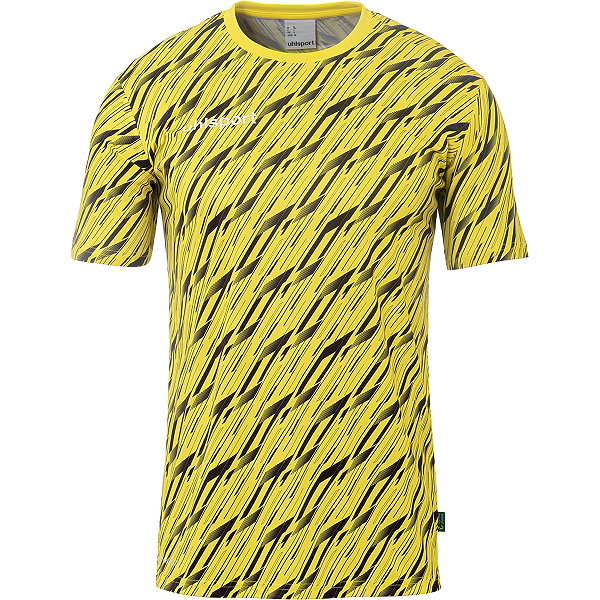 Uhlsport Progressive 28 Shirt Korte Mouw Kinderen - Limoen / Geel