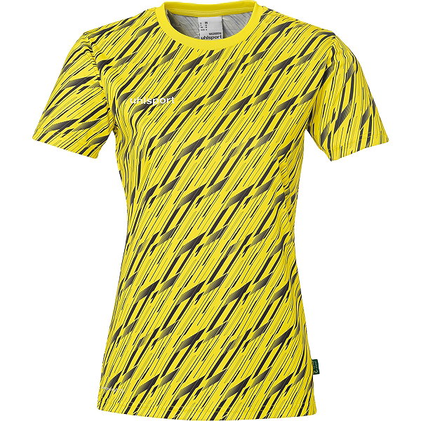 Uhlsport Progressive 28 Maillot Manches Courtes Femmes - Lime / Jaune