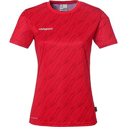 Uhlsport Progressive 28 Maillot Manches Courtes Femmes - Rouge