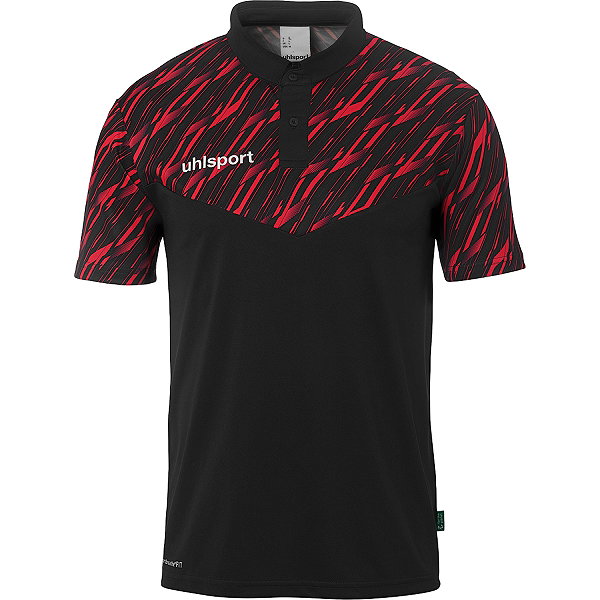 Uhlsport Progressive 28 Polo Hommes - Noir / Rouge