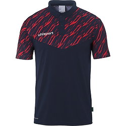 Uhlsport Progressive 28 Polo Enfants - Marine / Rouge