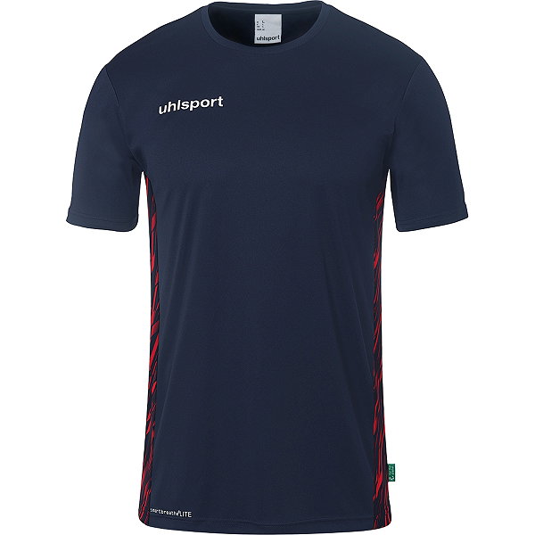 Uhlsport Progressive 28 T-Shirt Hommes - Marine / Rouge