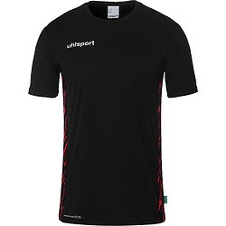 Uhlsport Progressive 28 T-Shirt Kinderen - Zwart / Rood