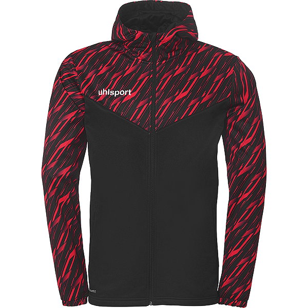 Uhlsport Progressive 28 Sweat À Capuche Hommes - Noir / Rouge