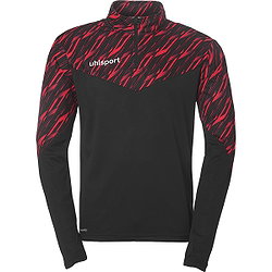 Uhlsport Progressive 28 Ziptop Heren - Zwart / Rood