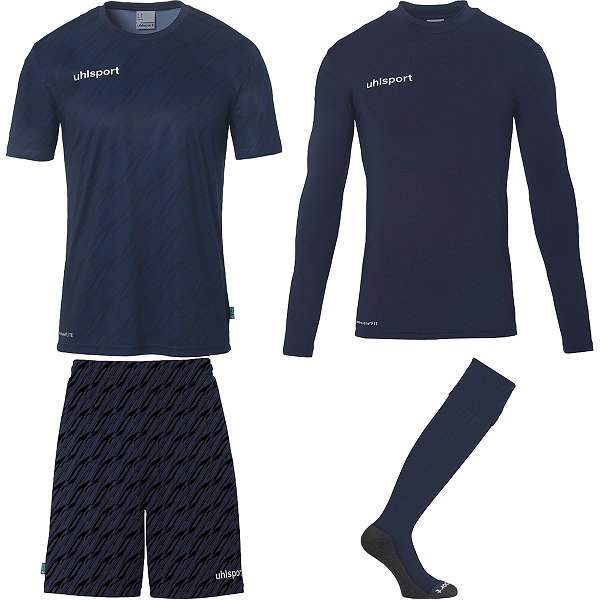 Uhlsport Progressive Set De Gardien De But Enfants - Marine