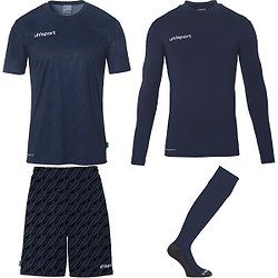 Uhlsport Progressive Set De Gardien De But Enfants - Marine