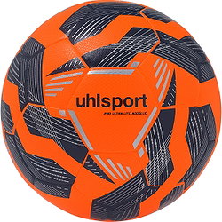 Uhlsport 290 Ultra Lite Addglue Ballon De Compétition Et D'entraînement - Orange Fluo / Marine / Argent