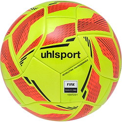 Uhlsport Revolution Thermobonded Ballon De Compétition - Jaune Fluo / Rouge Fluo / Noir