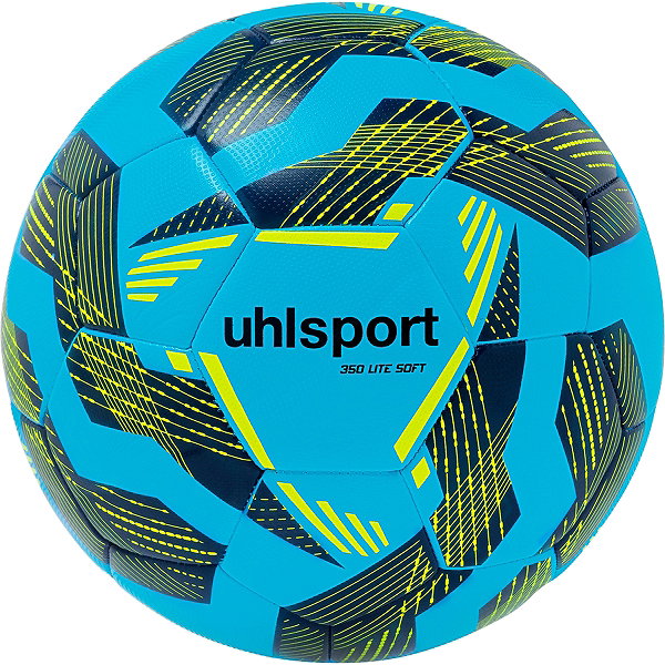 Uhlsport 350 Lite Soft Trainingsbal - Iceblue / Marine / Fluogeel