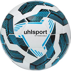 Uhlsport Fairtrade Top Training Addglue Ballon De Compétition Et D'entraînement - Blanc / Noir / Bleu