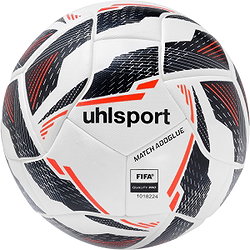 Uhlsport Match Addglue Wedstrijdbal - Wit / Marine / Fluorood