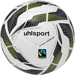 Uhlsport Attack Addglue Ftp Ballon De Compétition Et D'entraînement - Blanc / Marine / Jaune Fluo