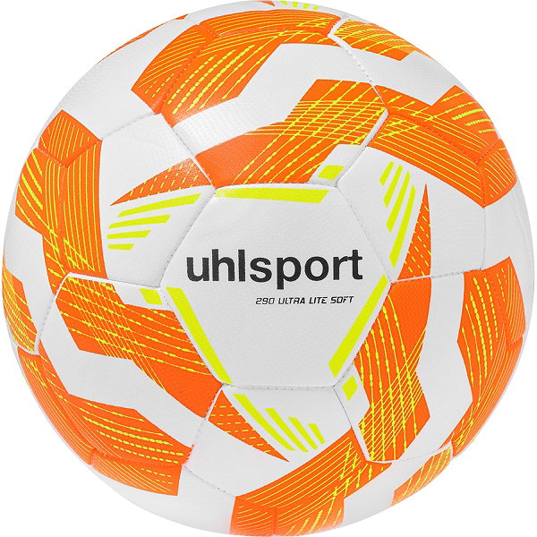 Uhlsport 290 Ultra Lite Soft Ballon D'entraînement - Blanc / Orange Fluo / Jaune Fluo
