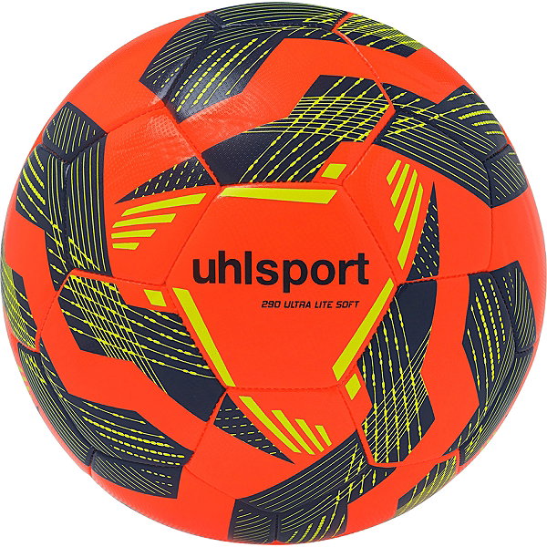 Uhlsport 290 Ultra Lite Soft Trainingsbal - Fluo Oranje / Marine / Fluogeel