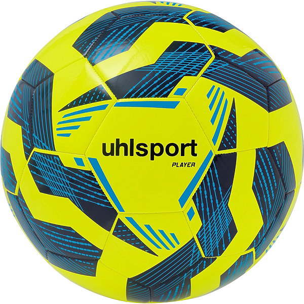 Uhlsport Player Trainingsbal - Fluogeel / Marine / Cyaan