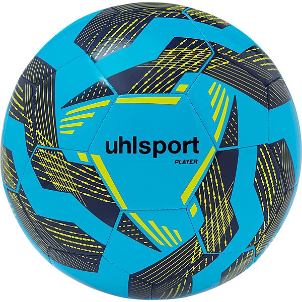 Uhlsport Player Ballon D'entraînement - Iceblue / Marine / Jaune Fluo