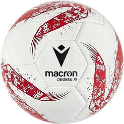 Macron Degree XI (Size 4) Trainingsbal - Wit / Rood