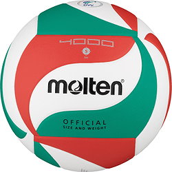 Molten V5m4000 Volley-Ball - Rouge / Vert