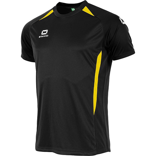 Stanno Stadio Trikot Kurzarm Herren - Schwarz / Gelb