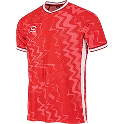 Stanno Wave Maillot Manches Courtes Enfants - Rouge / Blanc