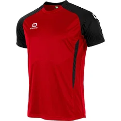 Stanno Stadio Maillot Manches Courtes Enfants - Rouge / Noir