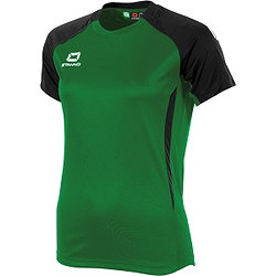 Stanno Stadio Maillot Manches Courtes Femmes - Vert / Noir