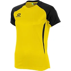 Stanno Stadio Shirt Korte Mouw Dames - Geel / Zwart