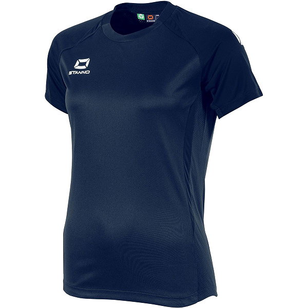 Stanno Stadio Maillot Manches Courtes Femmes - Marine