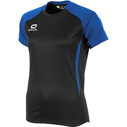 Stanno Stadio Maillot Manches Courtes Femmes - Noir / Royal