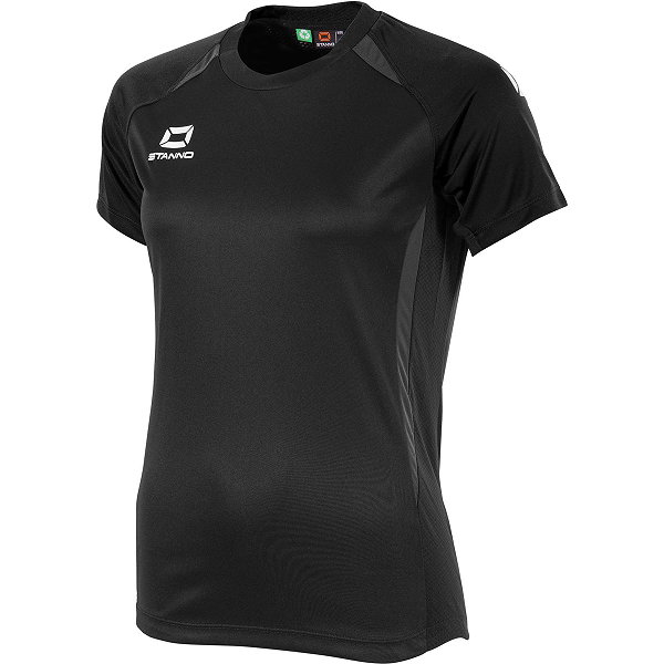 Stanno Stadio Maillot Manches Courtes Femmes - Noir / Anthracite