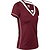Robey Tennis Match T-Shirt Femmes - Bordeaux
