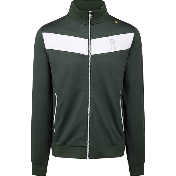 Robey Tennis Shank Full Zip Jacket Hommes - Vert Foncé