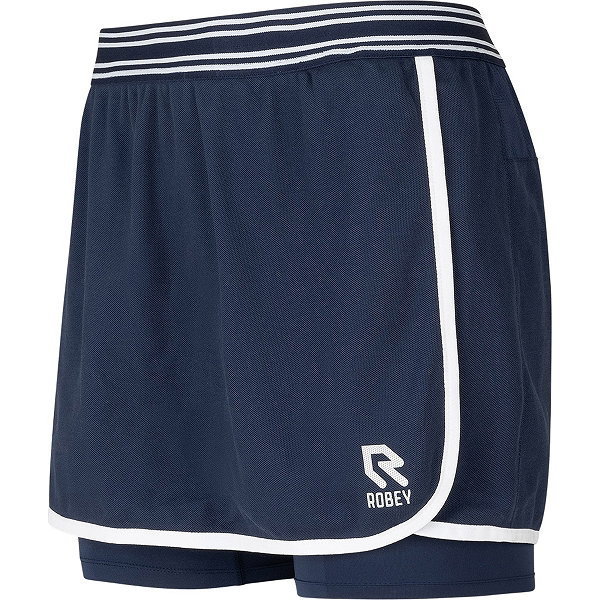 Robey Tennis Deuce Wrap Skirt Femmes - Marine / Blanc