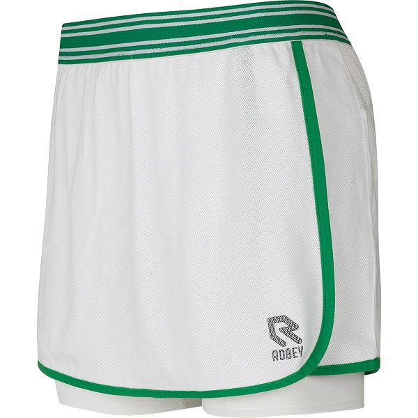 Robey Tennis Deuce Wrap Skirt Femmes - Blanc / Vert