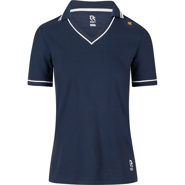 Robey Tennis Court V-Neck Polo Femmes - Marine