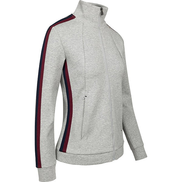 Robey Tennis Tweener Full Zip Jacket Femmes - Heather Grey