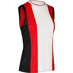 Robey Tennis Grand Slam Tank Top Dames - Wit / Rood / Zwart