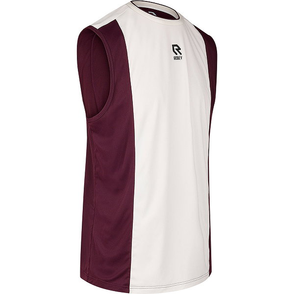 Robey Tennis Grand Slam Tank Top Hommes - Blanc / Bordeaux
