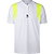 Robey Tennis Ace Henley Tee Hommes - Blanc / Jaune Fluo