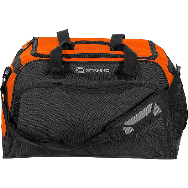 Stanno Merano Sac De Sport Avec Poches Latérales - Noir / Orange