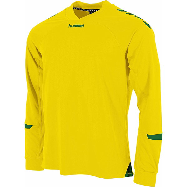 Hummel Fyn Trikot Langarm Kinder - Gelb / Grün