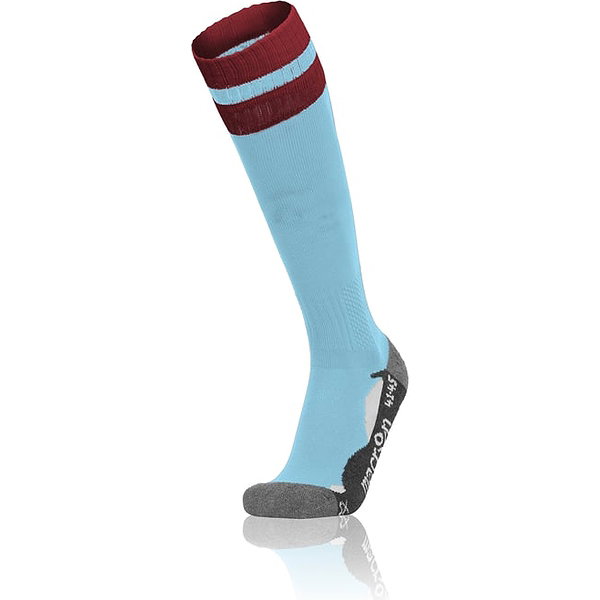 Macron Azlon Chaussettes De Football - Bleu Ciel / Bordeaux