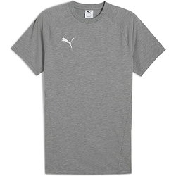 Puma Teamevostripe T-Shirt Heren - Lichtgrijs Gemeleerd