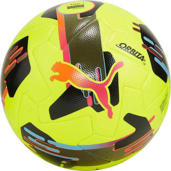 Puma Orbita 1 Tb (Size 5) Ballon De Compétition - Jaune Fluo