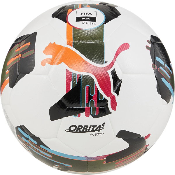 Puma Orbita 4 Hybrid (Size 4) Ballon D'entraînement - Blanc / Noir / Orange