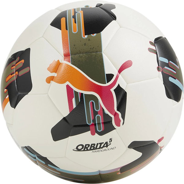 Puma Orbita 5 Tb Hardground Ballon D'entraînement - Blanc / Noir / Orange