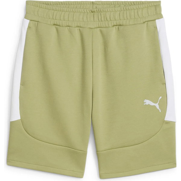 Puma Teamevostripe Short Sweat Hommes - Olive