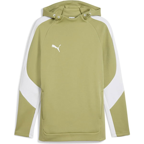 Puma Teamevostripe Sweat À Capuchon Hommes - Olive