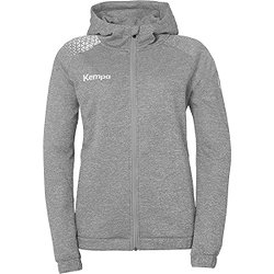 Kempa Ambition 28 Hoodie Dames - Donkergrijs Gemeleerd / Wit